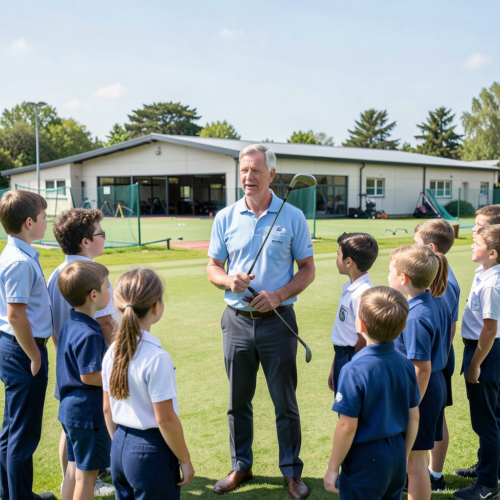Colin Montgomerie opens Grove Golf Academy at Woodhouse Grove School
